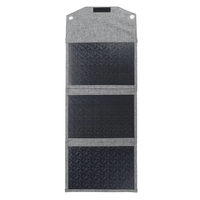 12V 30W Solar Panel Foldable Bag with USB Type-C Fast Charging Sun Power Charger for Hiking Camping Mobile Phones