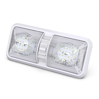 12V 7.5W LED RV Light Camping Light RV LED Light Interior Lamp Ceiling Dome Light with Switch for RV Camper Trailer Boat