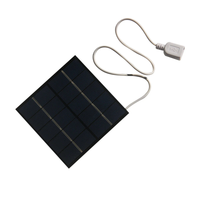 1.2W 5V Polycrystalline Solar Panel Charger 100x100mm Portable Outdoor USB Phone Power Bank Emergency Charger 3.7V Batte