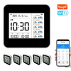 13 in 1 Tuya WIFI Intelligent Thermometer Hygrometer Indoor Accurate Temperature Humidity Gauge Monitor with Time/Calend