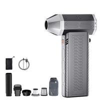 130000RPM2 In 1 Mini Blower Fan Turbo Jet Fan Brushless Motor Handheld Duct Fan Electric Air Duster Speed Adjustable C