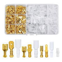 135/270/315PCS Box Insulated Male Female Wire Connector 2.8/4.8/6.3MM Golden Electrical Crimp Terminals Termin Spade Con