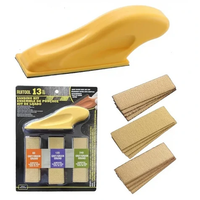 13PCS Sanding Kits Polish Wood and Metal with Ease Self-Adhesive Sandpaper Backing Hand Sanding Block