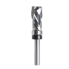 1/4" 6.35mm Shank Carbide Bottom Bearing Spiral Trimming CNC Router Bit End Mill 1/2"/12.7mm Cutting Diameter 1"/25.4mm