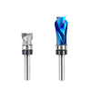 1/4 Inch 6.35mm Shank Compression Flush Trim Router Bit 1/2" Cutting Diameter Top Bearing for MDF Plywood Particle Board