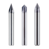 1/4 Inch Shank 4 Flute CNC Wood Carving Router Bit 45 60 90 Degree V Groove Bit TiAlN Coated Carbide Chamfer End Mill CN
