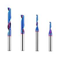 1/4 Inch Shank YK20 Alloy CNC Router Bit Spiral Design Nano Coated Cutter for Aluminum Brass ABS Acrylic HDPE High Preci