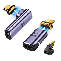140W USB4.0 40Gbps Thunderbolt3 Magnetic Type-C to Type-C Fast Chargeing Magnet Converter Cable 8K@60Hz OTG USB Type C A