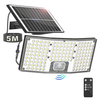 146LED Solar Flood Light with Motion Sensor Split Design 3 Modes Outdoor Security Lighting IP65 Waterproof Remote Contro