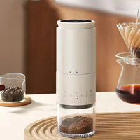 1500mAh Electric Coffee Grinder Ceramic Grinding Core Conical Coffee LED Touch Screen Burr Grinder Externally Adjustable