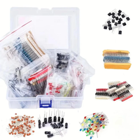1500Pcs Electronic Components Starter Kit 3/5mm LED Lights Emitting Resistors Capacitors Set for Arduino DIY Electronics