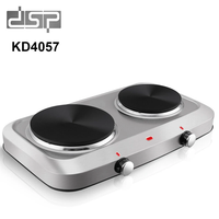 1500W Electric Stoves Stainless Steel Panel Cooktop Double Heating Plate Hot Thermostat Control Cooking Appliances Kitch