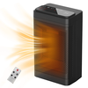 1500W Remote Control Space Heater 3 Gear PTC Ceramic Heating Long-Range Remote Adjustable Thermostat Compact Electric He