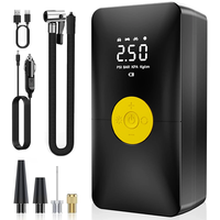 150psi Cordless Electric Air Pump 4000mAh Tire Inflator Portable Air Compressor LCD Digital Display with LED Light for C