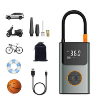 150PSI Fast Inflation Bike Air Pump 5 Inflation Modes 70W Power 2000mAh Power Bank Digital Display USB Rechargeable Auto