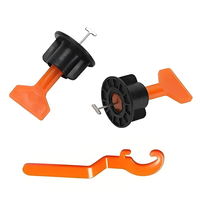 151pcs Tile Flat System Washers for Wall Flat Wedge Washers and Brackets Reusable Easy to Use DIY Tile Installation Leve