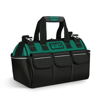 16 Inch Oxford Canvas Waterproof Tool Bag Wear-Resistant Multifunctional Storage Bag Large Capacity for Electricians and