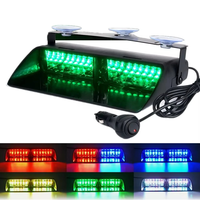 16 LED Windshield Dash Strobe Light Bar Car Truck Shovel-type Warning Flash Lamp Police Lights 12V Emergency Signal Lamp