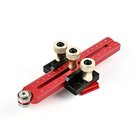 160mm/200mm Thin Ripping Jig Table Saw Guide Anodized CNC Aluminum Alloy Fits 3/8 & 3/4 Slots High Precision Adjustabl