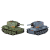 1/64 2.4G Mini RC Tank Desktop Simulation Battle Tracked Full Proportional Remote Control Shooting Vehicles Models with