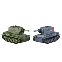 1/64 2.4G Mini RC Tank Desktop Simulation Battle Tracked Full Proportional Remote Control Shooting Vehicles Models with