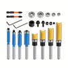 16pcs 1/4 Inch Shank Router Bit Set with Bearing Tungsten Carbide Tips Precision Bearings Steel Shanks Heat-Resistant Co