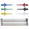 18PCS High-Pressure Differential Multimeter Testing Hook Universal Compatibility with Aircraft-Type IC Clamp Compact Des