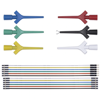 18PCS High-Pressure Differential Multimeter Testing Hook Universal Compatibility with Aircraft-Type IC Clamp Compact Des