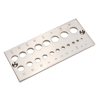 19 Holes Steel Dowel Plate Holes From 1/8 To 5/8 In Wood Dowel Plate Maker for Manufacturing Construction Home Improveme
