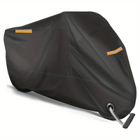 190T Motorcycle Cover Outdoor Indoor Protection for Motorbikes and E-Bikes Waterproof All Season Dustproof UV Protection