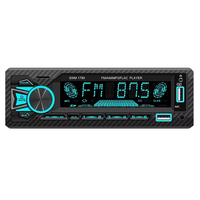 1Din Car Stereo Bluetooth MP3 Player FM Receiver High Power 4 x 60W AUX USB TF Card Hands Free Calling LCD Screen EQ Sou