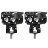 1Pair 12-60V 60WHeadlamp Fog Lamp Spotlight White & Yellow For Car Motorcycle