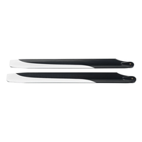 1pair PUDU 230mm Carbon Fiber Main Rotor Blade Propeller For RC Helicopter