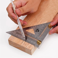 1Pc Carpenter Square 3D Multi Angle Measuring Ruler Precision Hole Positioning Marking Gauge Woodworking Scriber Triangl