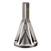 1Pc Deburring External Chamfering Tool Hss Triangular Handle / Hexagonal Handle Pagoda Metal Steel Step Drill Bit Hole D