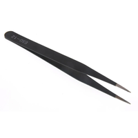 1PC ESD10/11/12/13/14/15MM Stainless Steel Tweezer Industrial Curved Straight Repair Tools Tweezer