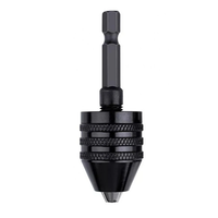 1PCS 0.3-3.6mm Drill Chuck Keyless Screwdriver Impact Driver Adaptor Electric Motor Clamp Mini Chuck Fixture Hex Shank D