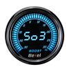 2" 52mm 12V Universal Car Turbo Boost Pressure Gauge Meter PSIDigital LED Readout Display 10 Colors with Sensor -30~30