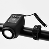 2 in 1 Bike Headlight 250Lm Brightness 110dB Loud Horn 1200mAh Rechargeable Battery Waterproof Remote Control Mountain B