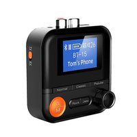 2 in 1 bluetooth V5.2 Transmitter Receiver 1.44 inch HD Screen 5 EQ Modes HiFi Music 3.5MM AUX RCA TF Wireless Adapter F