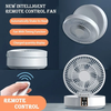 2 in 1 Desktop Folding Fan with Remote Control USB Charging Rechargeable 4000mah Battery Compact Design Night Light Feat