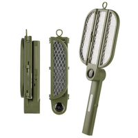 2-in-1 Foldable Mosquito Swatter Mosquito Lamp with Digital Display 1200mAh Battery for Home,  Indoor,  Outdoor,  and Campi