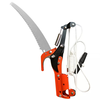 2-in-1 Hand-operated Pruning Saw and High Branch Cutter SK5 Alloy Steel Telescopic Double Pulley Teflon Coated Blade 2cm