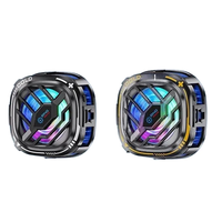 2-in-1 Magnetic Mobile Radiator Cooling Fan for iPhone Tablet Galaxy Huawei Mobile Phone Tablet Computer General Game Co