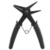 2 in 1 Snap Ring Plier 4 Way Type Multifunctional Dual Purpose Circlip Plier Remover Hand Tool Black