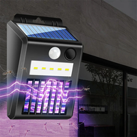 2-in-1 Solar Mosquito And Motion Sensor LED Light Outdoor Induction Wall Lamp Electric Insect Fly For Backyard Patio Cam
