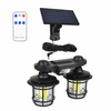 2 In 1 Solar Pendant Light Outdoor Waterproof Floor Mounted Sensor Remote Control Split COB Solar Lights for Courtyard G