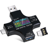 2 in 1 Type C USB Tester Color Screen LCD Digital Multimeter USB C Voltage Current Voltmeter Amp Volt Ammeter Tester USB