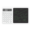 2 in1 Desktop Standing Calculator With LCD Writing Tablet Electronic Calendar Time Temperatures for Math Calculation,  No