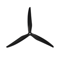 2 Pairs / 4 Pairs Gemfan 1045 10 Inch 3-Blade Propeller 5mm Hole Glass Fiber Nylon for 3214 800KV Motor RC FPV Racing Dr